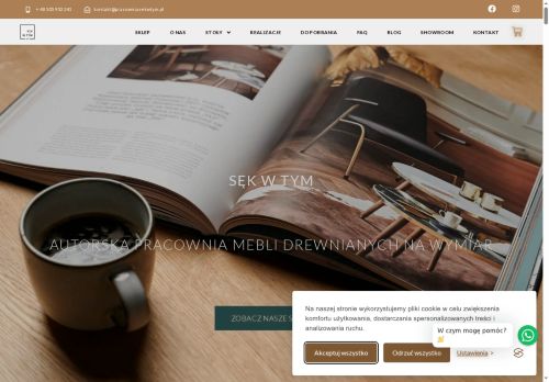 Designerskie stoły na wymiar w Sekwtym