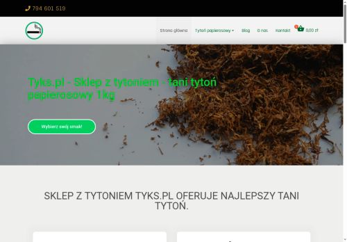 Tyton papierosowy, tytoń na wagę